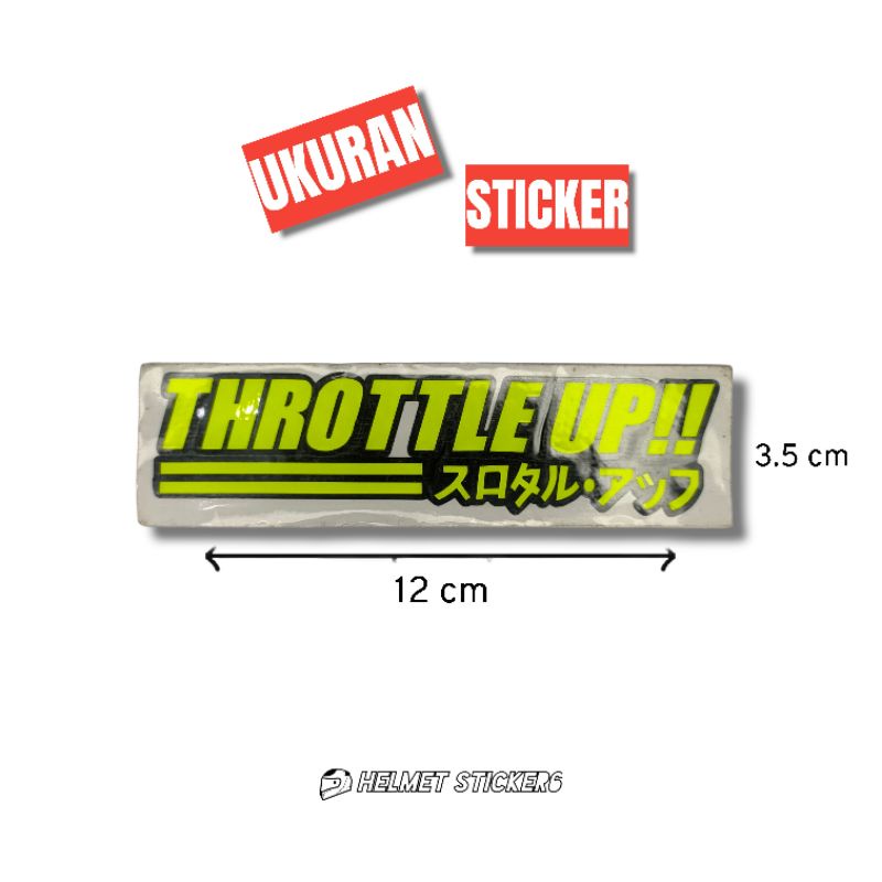 Jual Sticker Throttle up !! | Shopee Indonesia