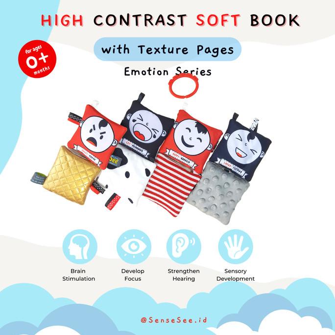 Jual HIGH CONTRAST RING SOFT BOOK (EMOTIONS) | BUKU BAYI| BUKU HITAM ...