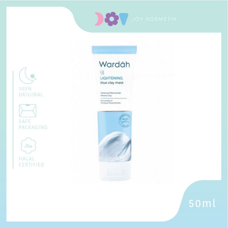 Jual Wardah Lightening Blue Clay Mask Ml New Package Shopee Indonesia