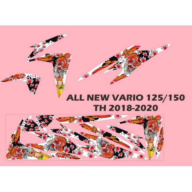 Jual STIKER STRIPING MOTOR ALL NEW VARIO 125/150 TH 2018-2020 LEAK