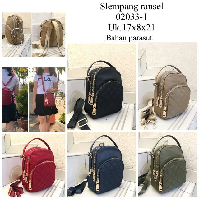 Jual Slempang ransel code 02033, uk. 17x 8 x21 | Shopee Indonesia