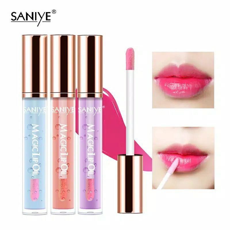 Jual Saniye Magic Lip Oil High Moisturizing Lip Gloss #01/ Lip Serum ...