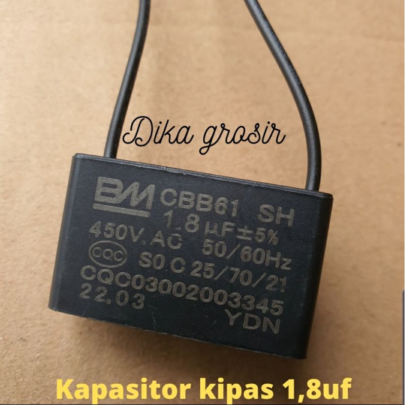Jual kapasitor 1,8uf kipas angin semua merk Shopee Indonesia