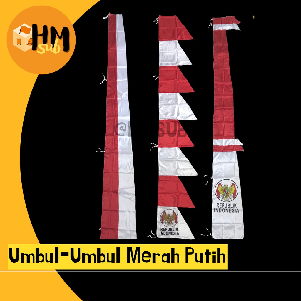 Jual Umbul Umbul Merah Putih Hampir 3 Meter Size Sedang Umbul Umbul 17 Agustus Umbul Umbul