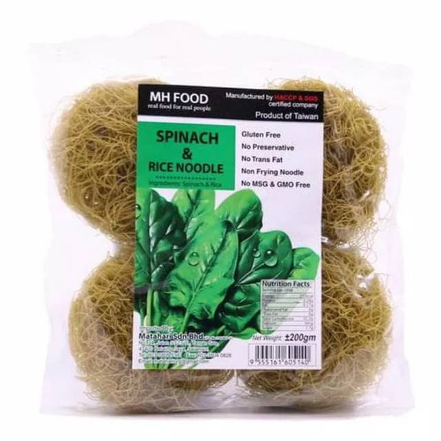Jual Mh food spinach & rice noodle 200 g | Shopee Indonesia
