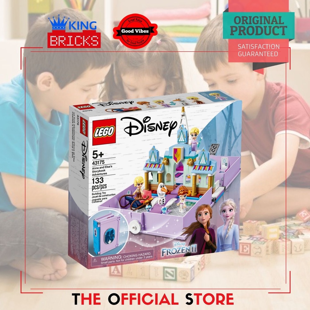 Jual LEGO Original DISNEY 43175 Anna and Elsa Storybook Adventures Mainan Anak Perempuan Cewek Frozen Shopee Indonesia