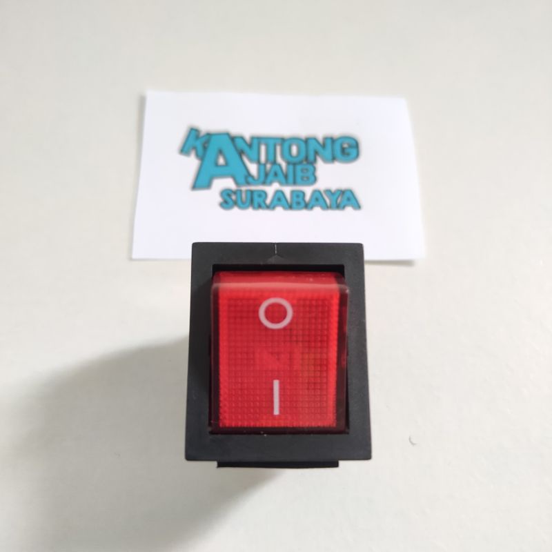 Jual Switch Kotak Besar On Off 4pin Saklar+Lampu 4pin Rocker Switch On ...