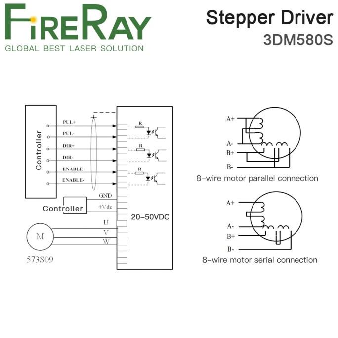 Jual Fireray Leadshine 3 Phase 3Dm580S Stepper Motor Driver Xten ...