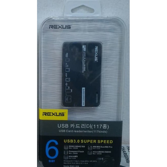 Jual REXUS USB 3.0 Card Reader All in 1 Multi Card Reader - RXC-308 ...