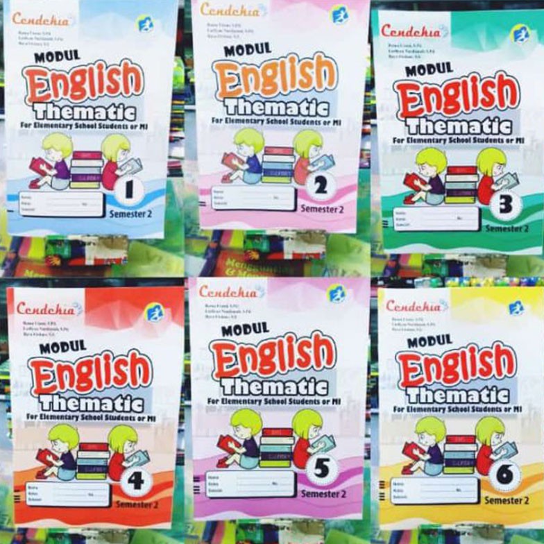 Jual Buku Modul Bahasa Inggris English Thematic SD/MI Kelas 1 Semester ...