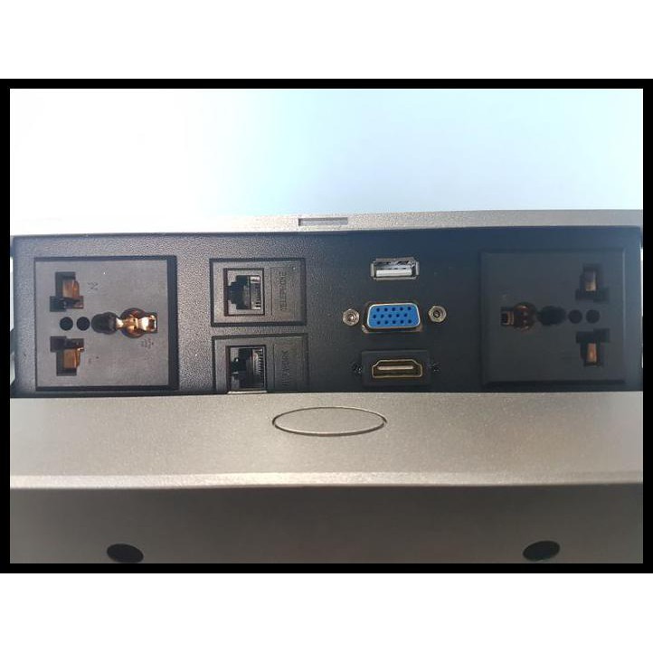 Jual TABLETOP TABLE TOP POWER SOCKET LUBANG KABEL MEJA MEETING KANTOR ...