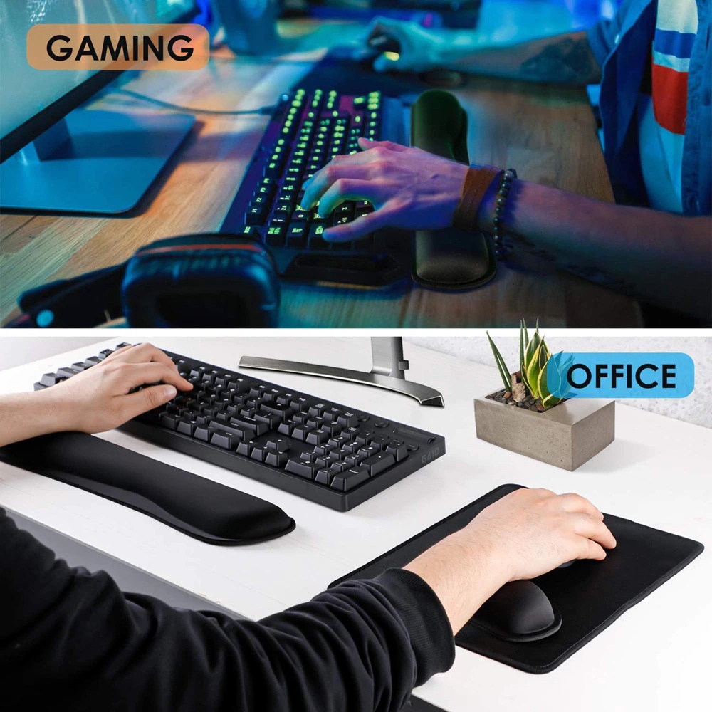 Jual Memory Foam Wrist Pad Keyboard Gaming Office Bantal Tangan Untuk