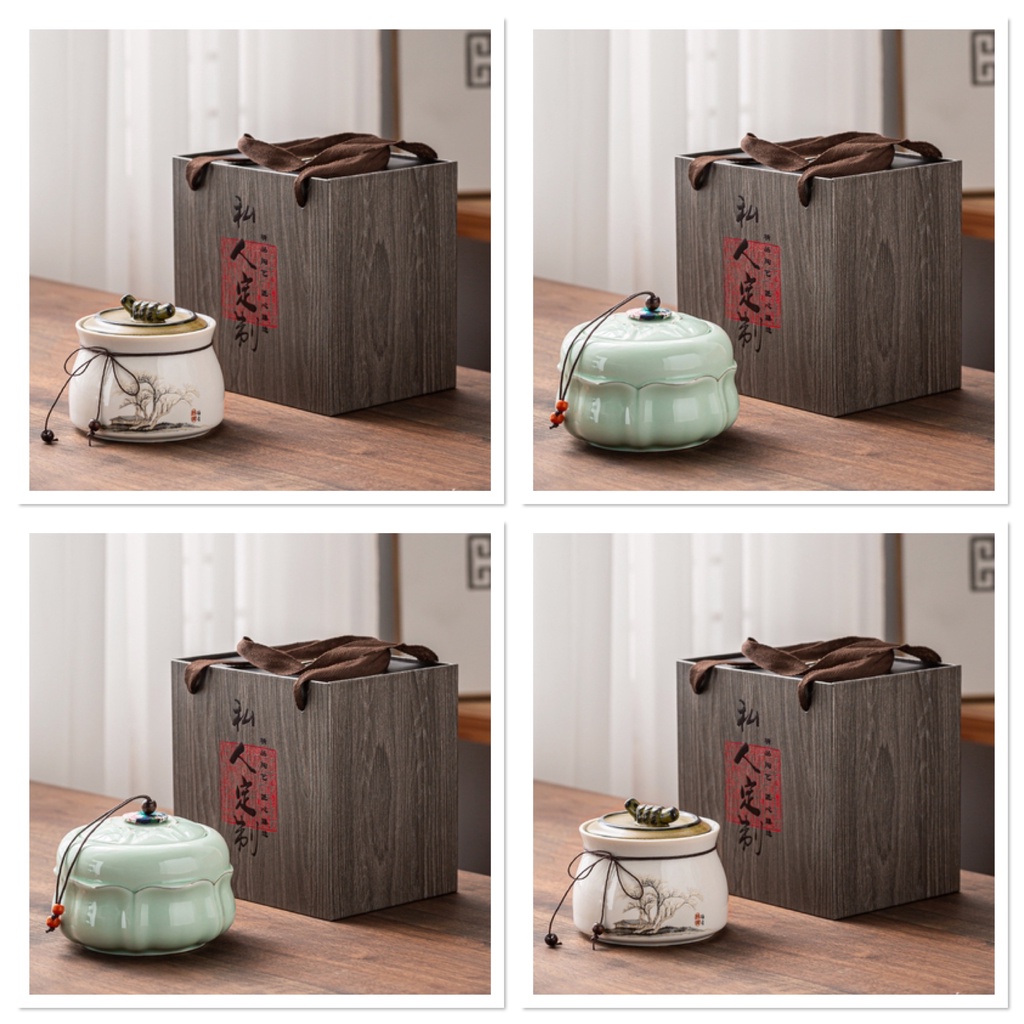 Jual Chinese Tea Leaves Storage Ceramic - Tempat Penyimpanan Daun Teh ...