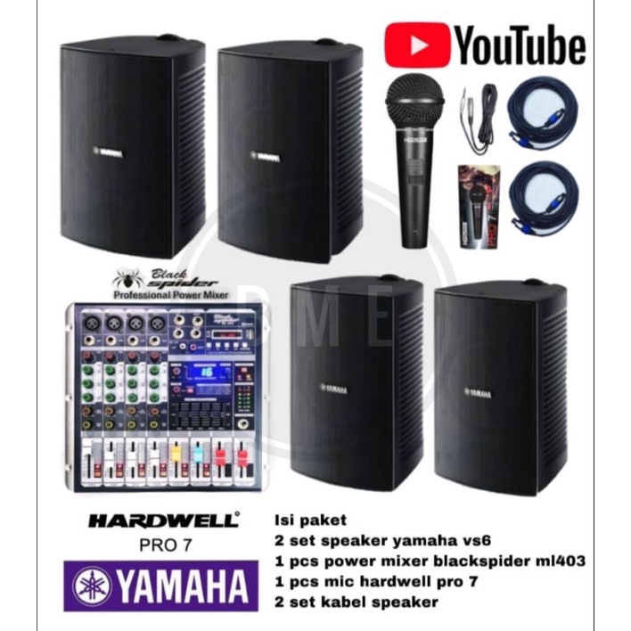 Jual Paket Audio Yamaha VS 6 Original Power Blackspider ML403 Original ...