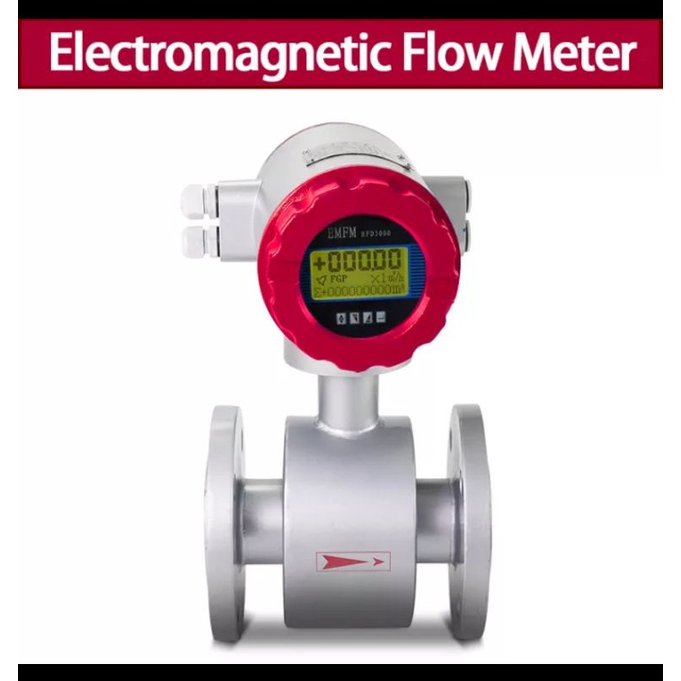 Jual electromagnetic flowmeter flow meter water level DN25 DN 25 ...