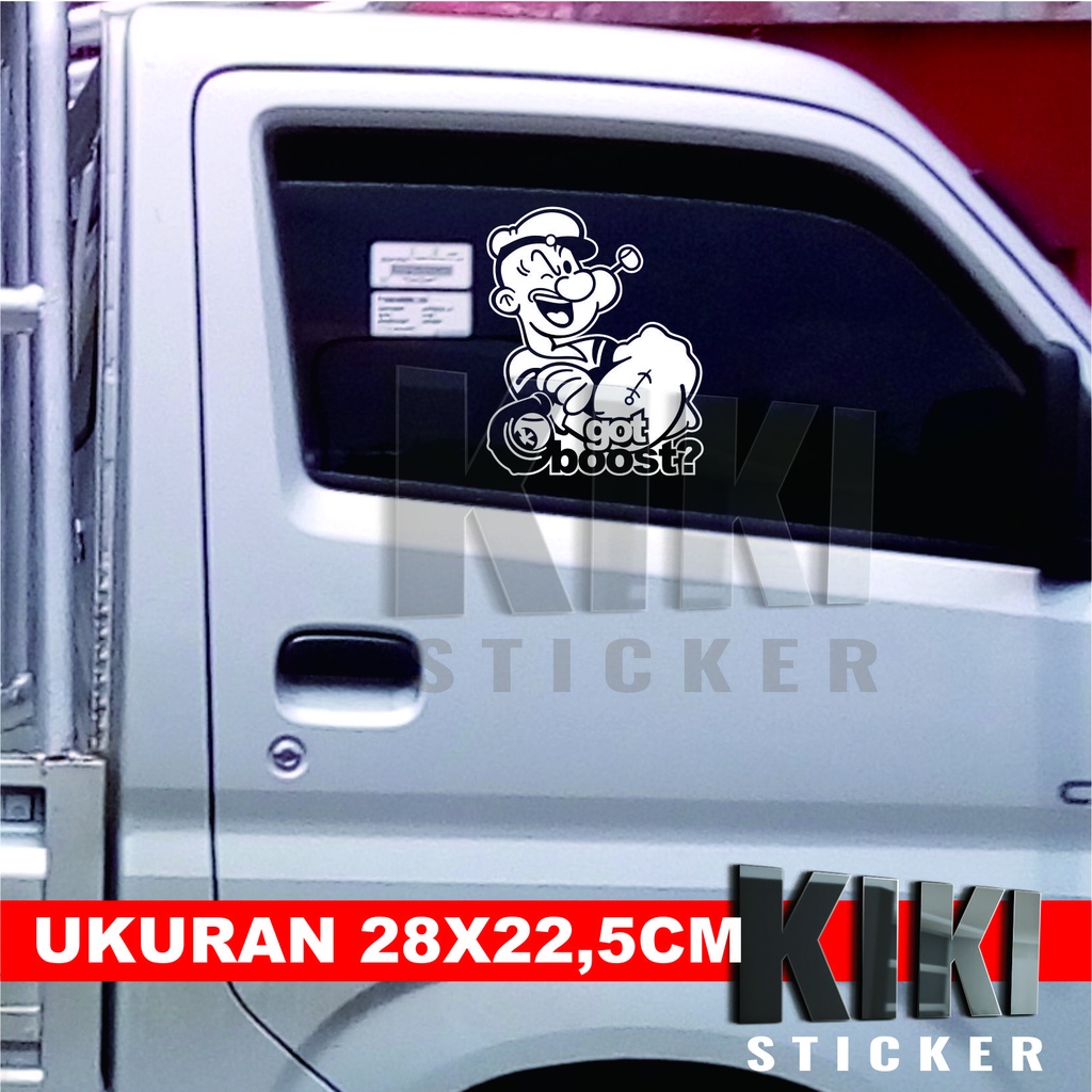 Jual Cutting Sticker Terbaru Stiker Kaca Mobil Atau Body Popeye Got Boost Shopee Indonesia