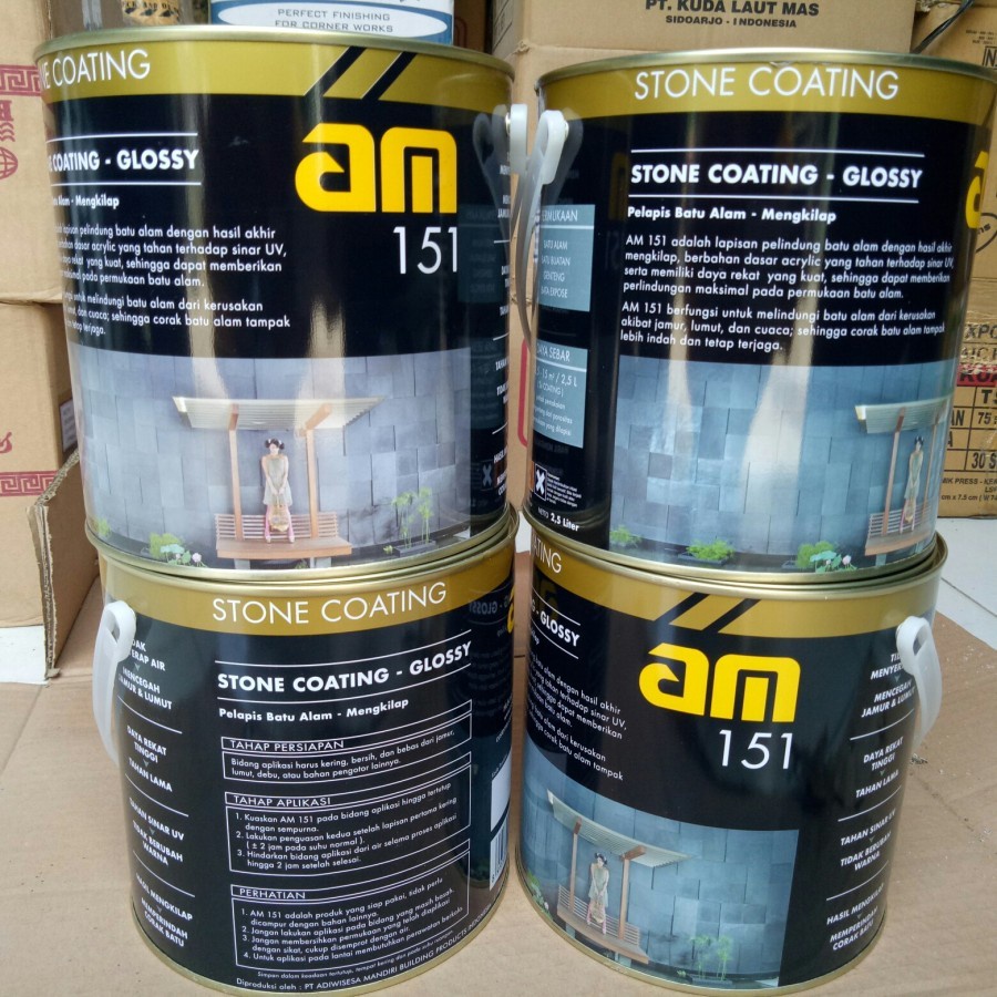 Jual AM 151 Mengkilap/Glossy Coating Batu Alam Galon | Shopee Indonesia