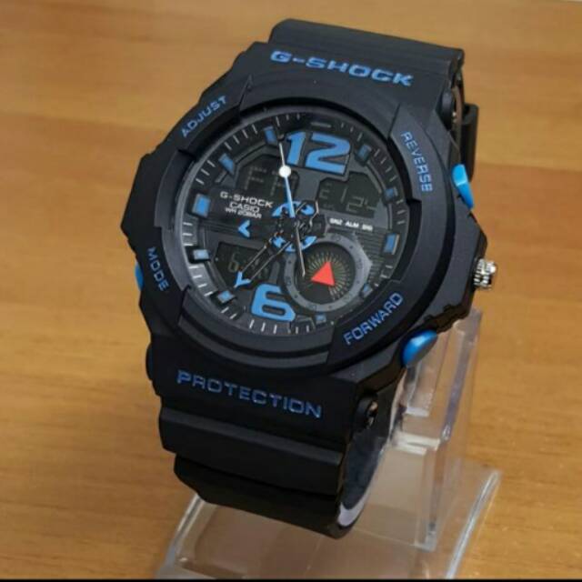 Jual Jam Tangan Sport Pria New Casio G Shock Ga Black Blue Kualitas