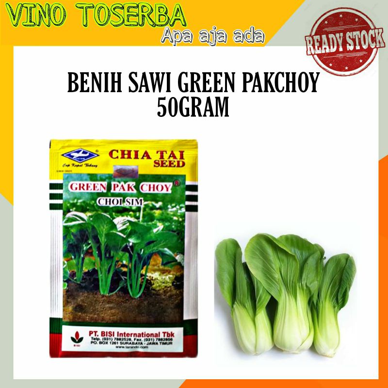 Jual Original Benih Sawi Green Pak Choy Choi Sim Gram Cap Kapal Terbang Shopee Indonesia