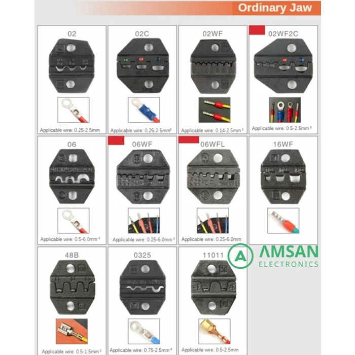 Jual IWISS SN LXA Dupont Tang Crimping Tool Pliers Replaceable Dies