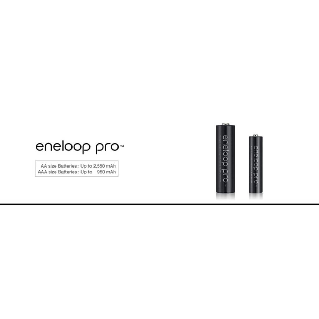 Jual Rechargeable Batteries - Panasonic Eneloop - Pro AAA (4 Pieces ...