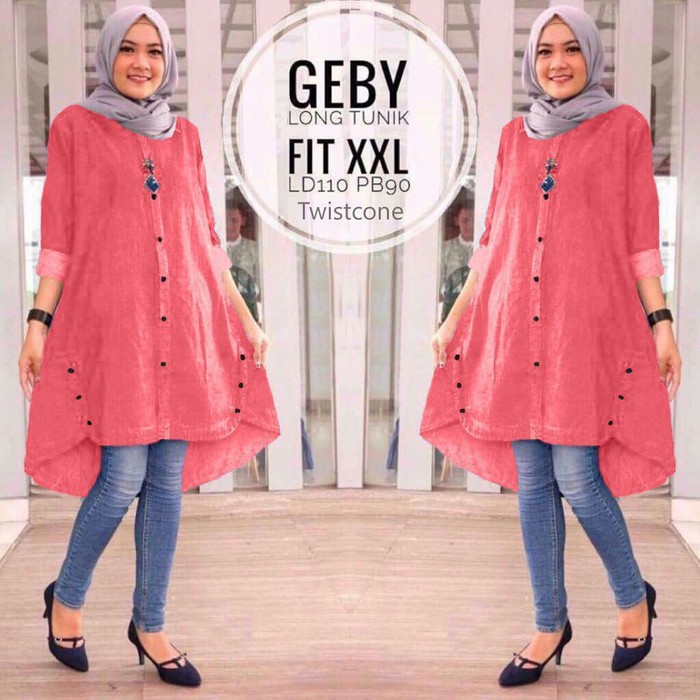 Jual Tunik Geby 8 warna | Shopee Indonesia