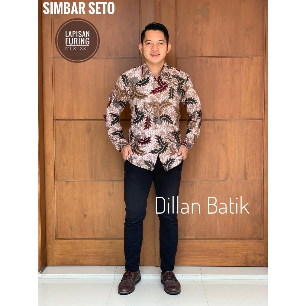 Jual SIMBAR SETO DILLAN KEMEJA BATIK PRIA SOLO LENGAN PANJANG PENDEK ...
