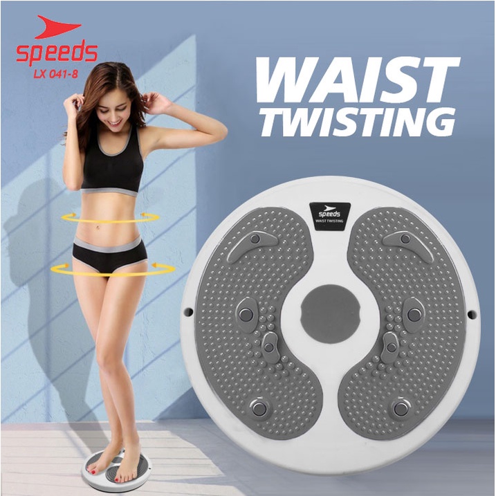 SPEEDS Waist Twisting Magnetic Alat Olahraga Pengecil Perut Alat Olaragah Putar Pelangsing Tubuh Magnetic Trimmer Jogging Body Plate Portable 041-8