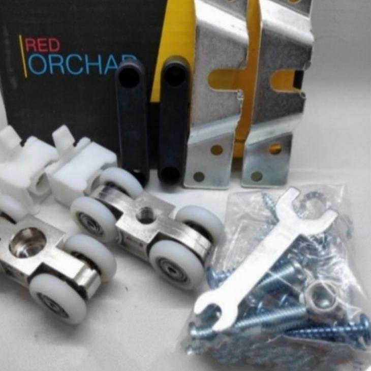 Jual Roda Rel Pintu Geser Sliding Door Satu Set | Shopee Indonesia