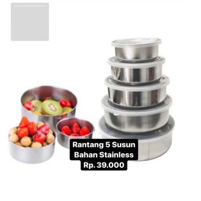 Jual Rantang 5 Susun Bahan Stainless | Shopee Indonesia