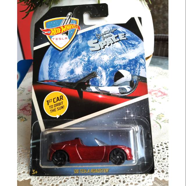 Hot wheels tesla greetings 2025 from space