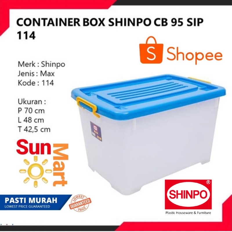 Jual BOX CONTAINER SHINPO CB 95 MAX / KOTAK TEMPAT PENYIMPANAN ...
