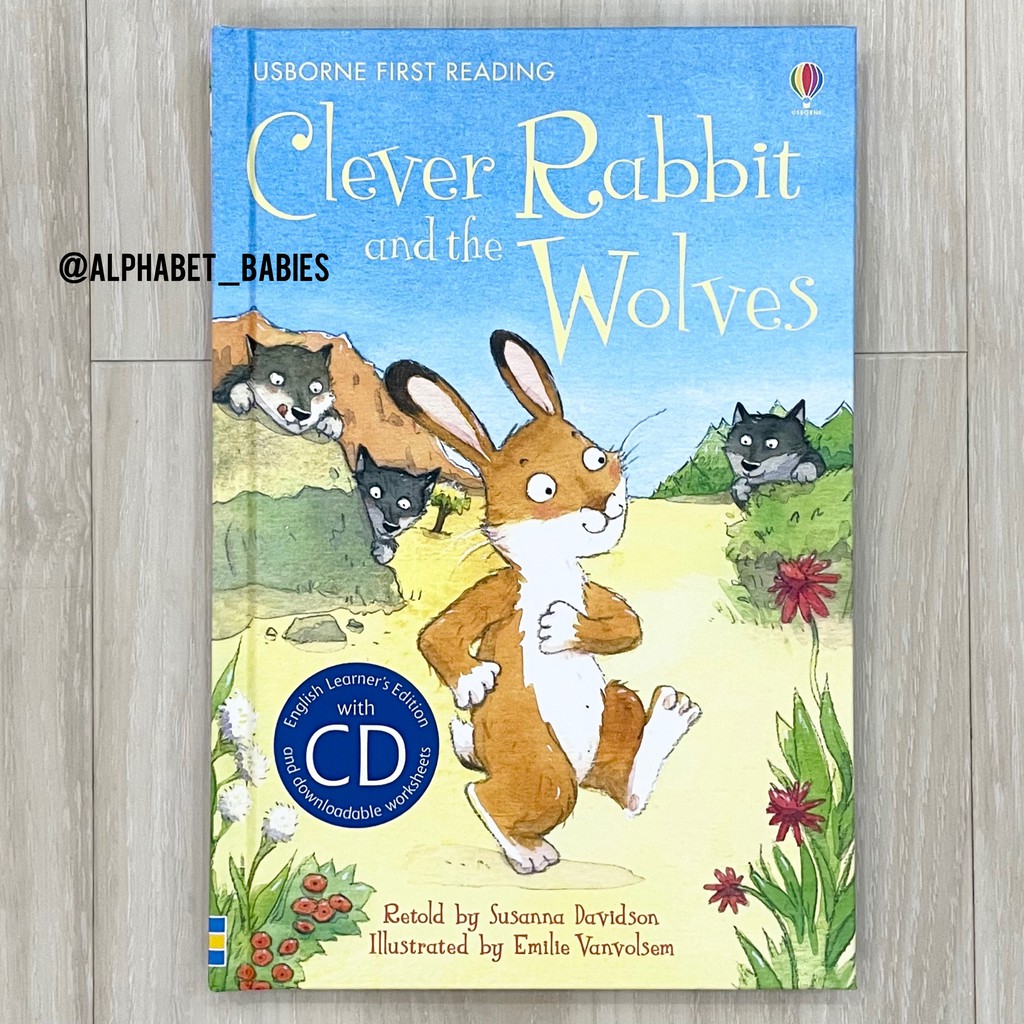 Jual Usborne First Reading Clever Rabbit and the Wolves Story Book