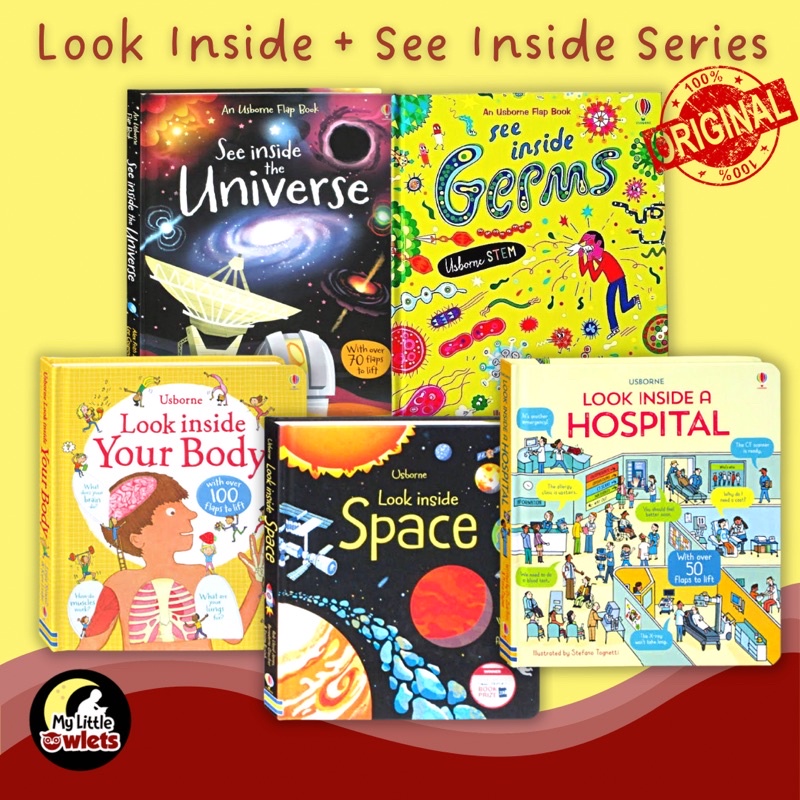 Jual Usborne Lift the Flap, See inside, Look Inside Series | Shopee ...