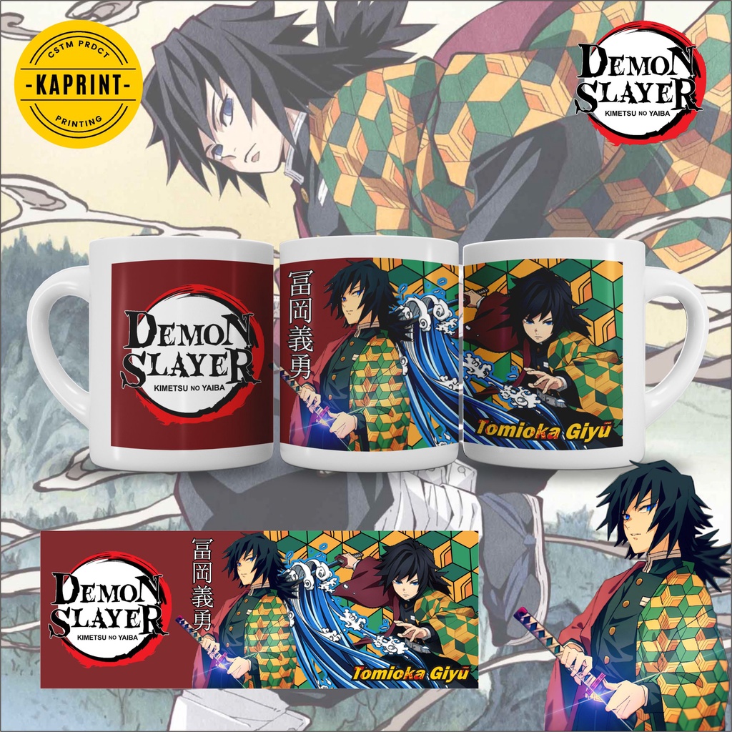 Jual GELAS MUG ANIME DEMON SLAYER GYU TOMIOKA | Shopee Indonesia