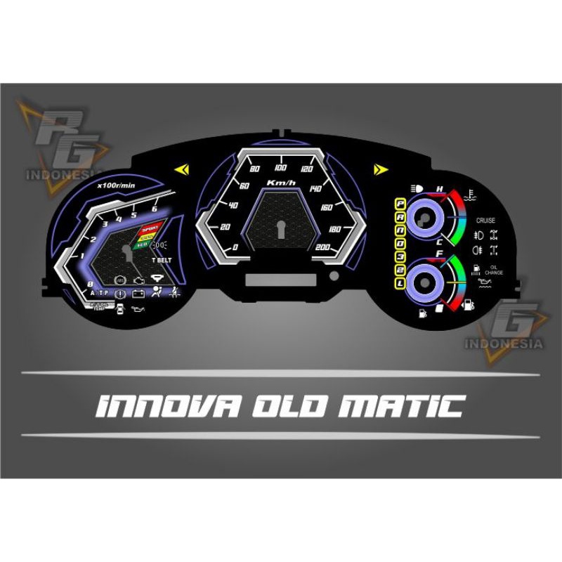 Jual papan speedometer custom Innova BARONG matic,MANUAL,TYPE V panel ...