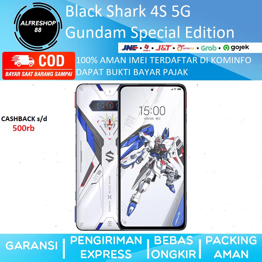 Xiaomi BLACK SHARK 4S ガンダム限定版(中国版のみ) Xiaomi Black Shark 4S x Gundam Limited Edition Smartphone