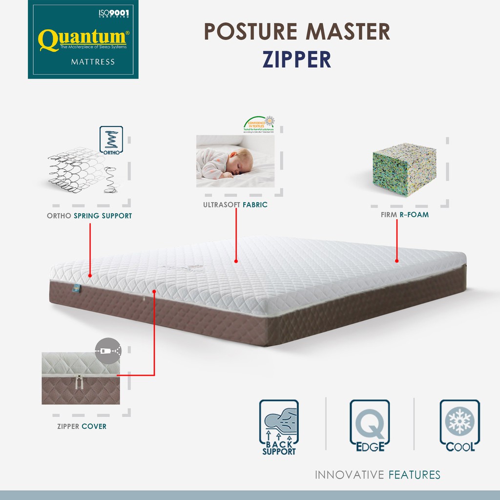 Jual Quantum Kasur Orthopedic Posture Master Zipper 180x200 - Hanya ...