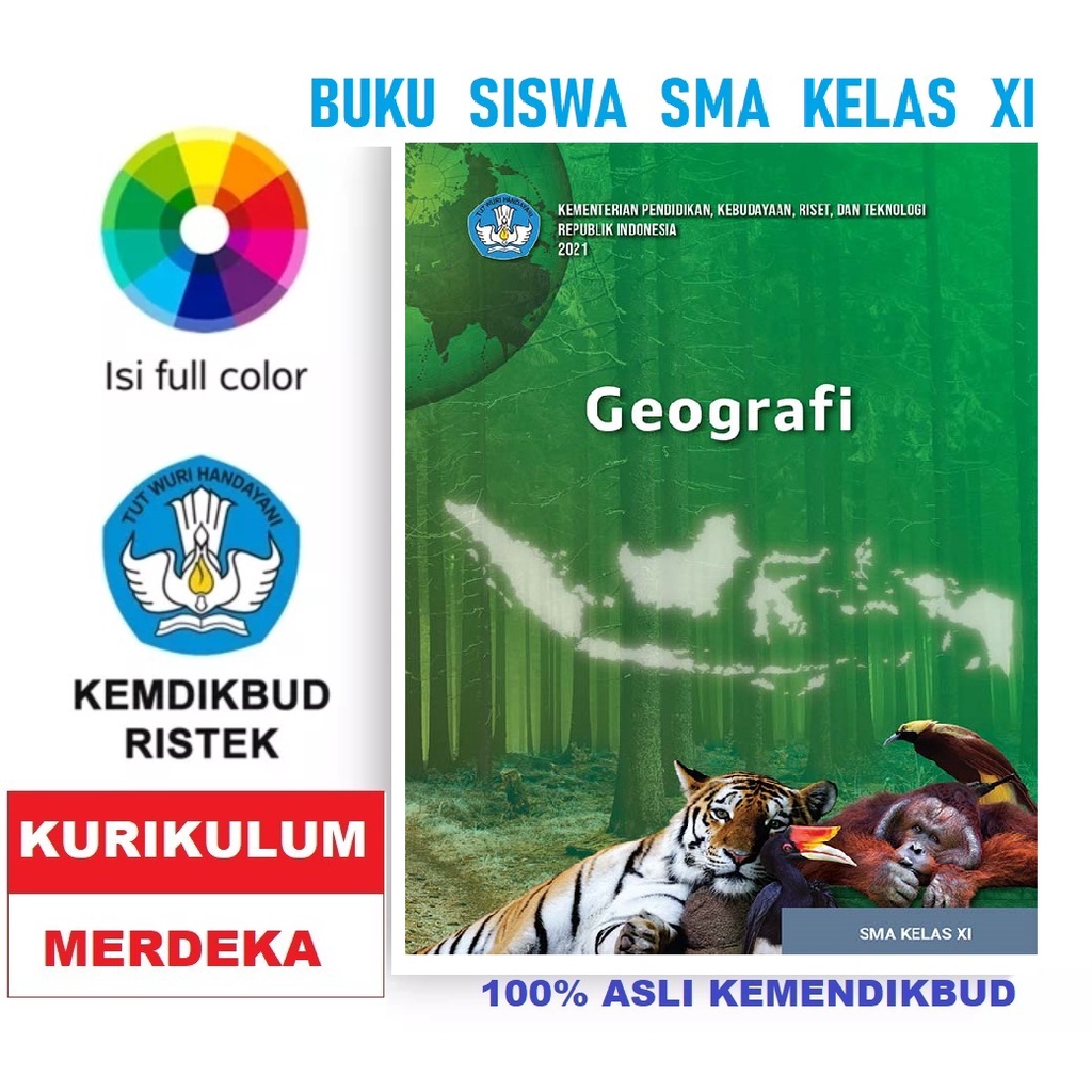 Jual Buku Paket Siswa Geografi Sma/Smk/Ma Kelas Xi Kurikulum Merdeka Original Kemendikbud (Full ...