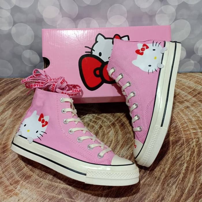 sepatu converse 70s Hi hello kitty women original