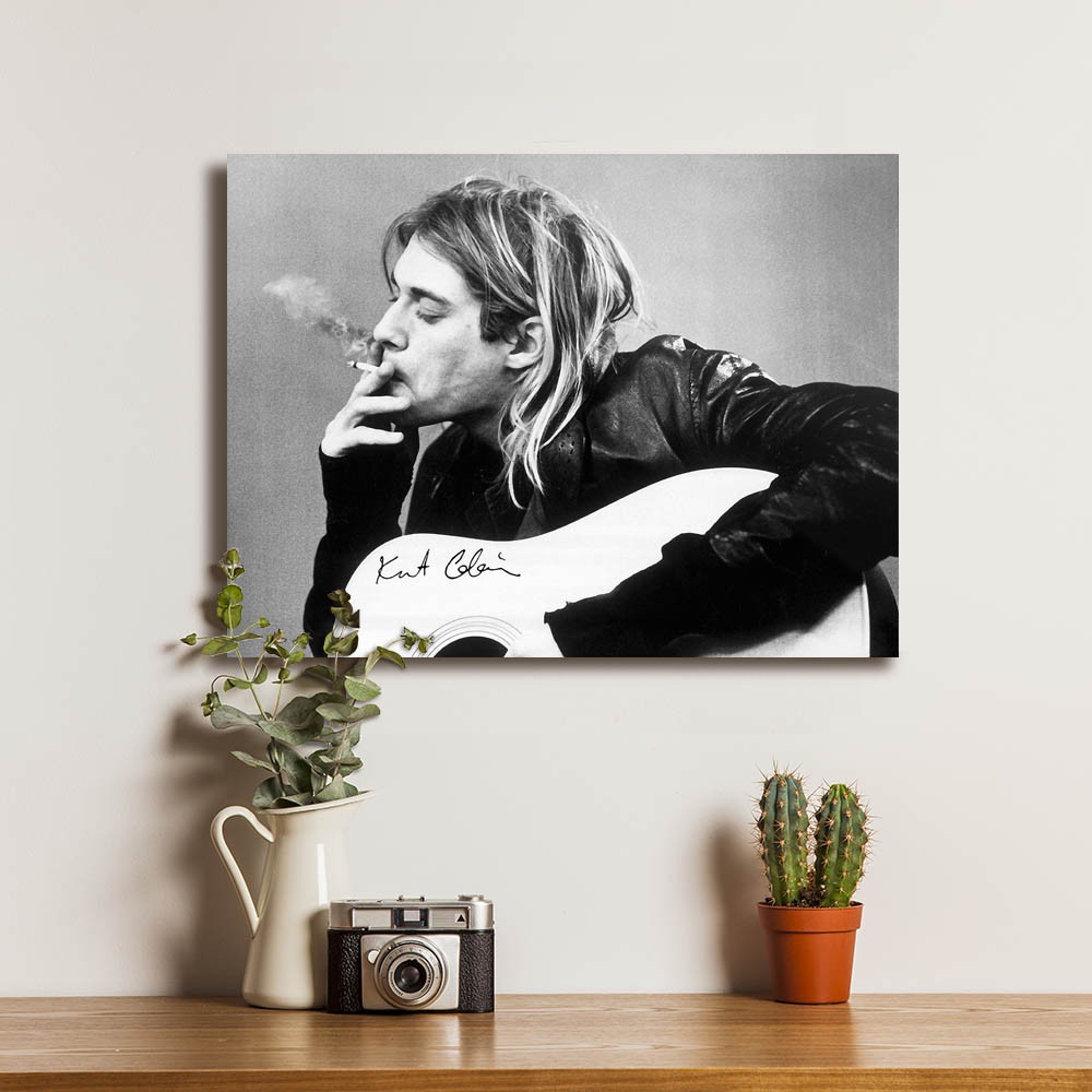 Jual Kurt Cobain Nirvana Band Poster Kayu Pajangan Dekorasi Dinding ...