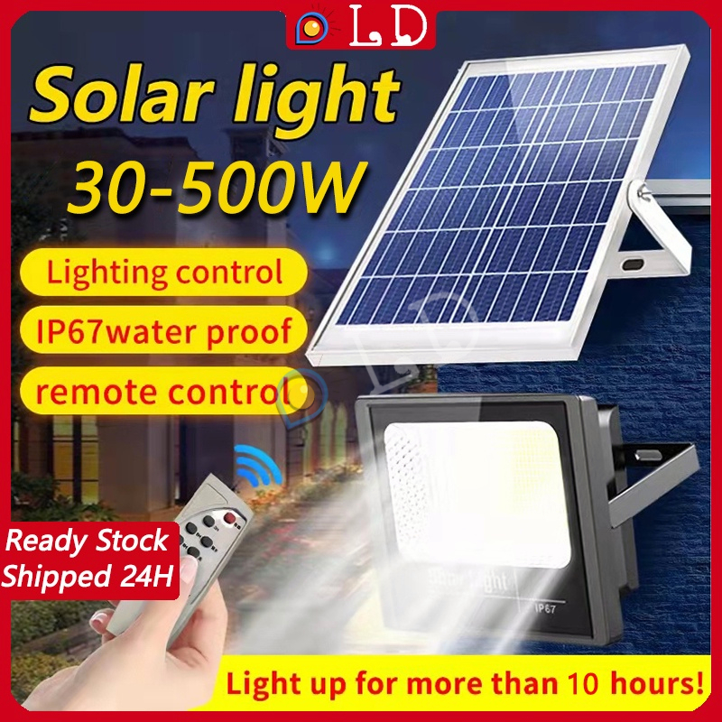 Jual Cod New Lampu Sorot Solar Cell 500 Watt Lampu Led Tenaga Matahari Lampu Panel Surya 