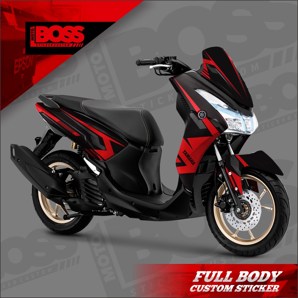 Jual Decal Sticker Yamaha Lexi Full Body Stiker Decal Lexi Striping