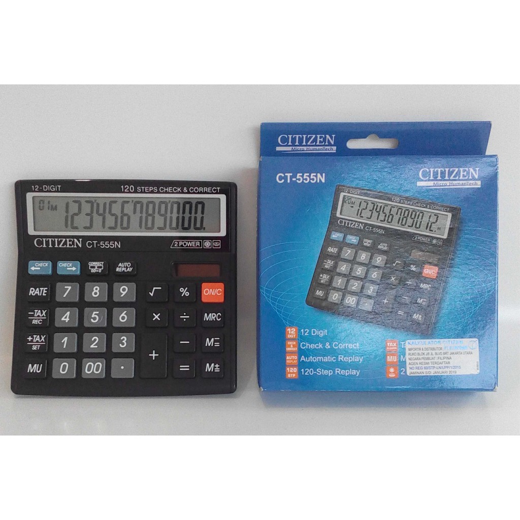 Citizen ct 555n hot sale calculator price