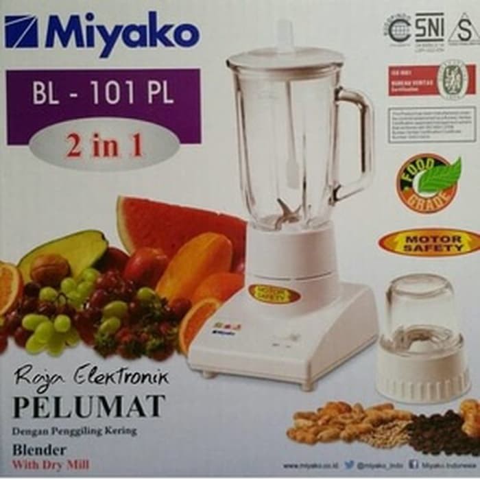 Jual Blender Blender Plastik 2 In 1 BL101PL Miyako | Shopee Indonesia