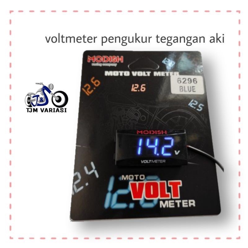 Jual Volt Meter Motor Volt Meter Aki Digital Alat Pengukur Aki Motor