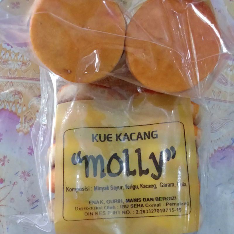 Jual Kue kacang Molly (10pcs)/ Roti kacang/jajan pasar comal | Shopee ...