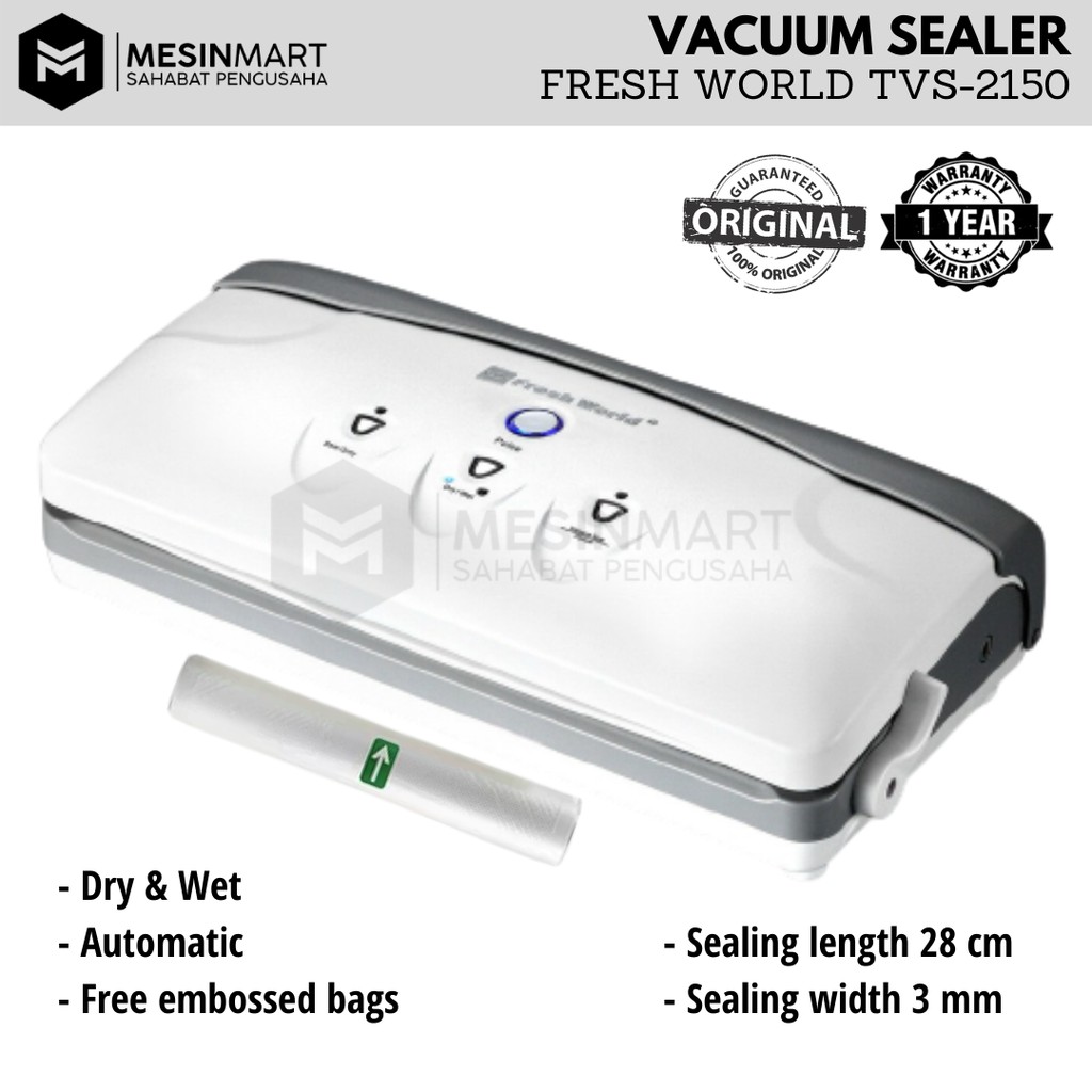 Jual Vacuum Sealer/ Mesin Pengemas Vakum FRESH WORLD TVS-2150