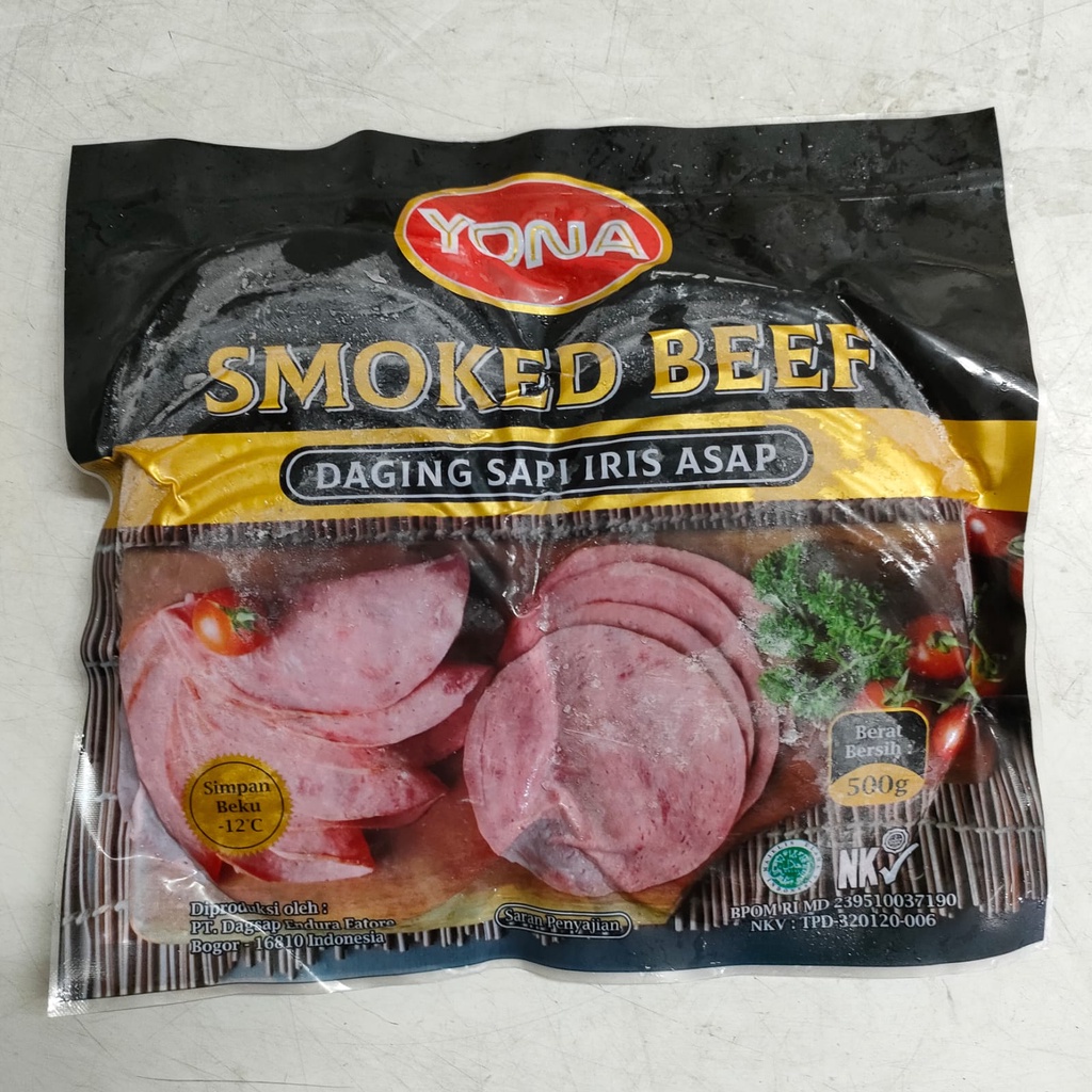 Jual Yona Smoke Beef 500gr | Yona Daging Sapi Asap | Shopee Indonesia