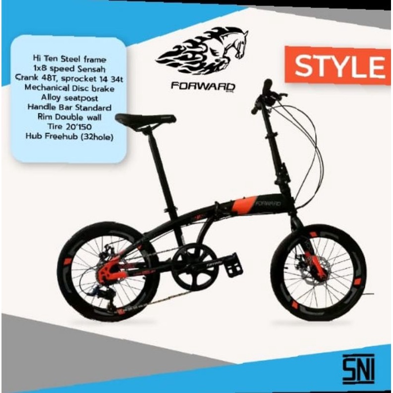 Jual Sepeda Lipat Forward Style 20inch | Shopee Indonesia